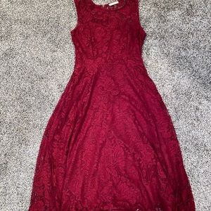 Beautiful burgundy lace dress